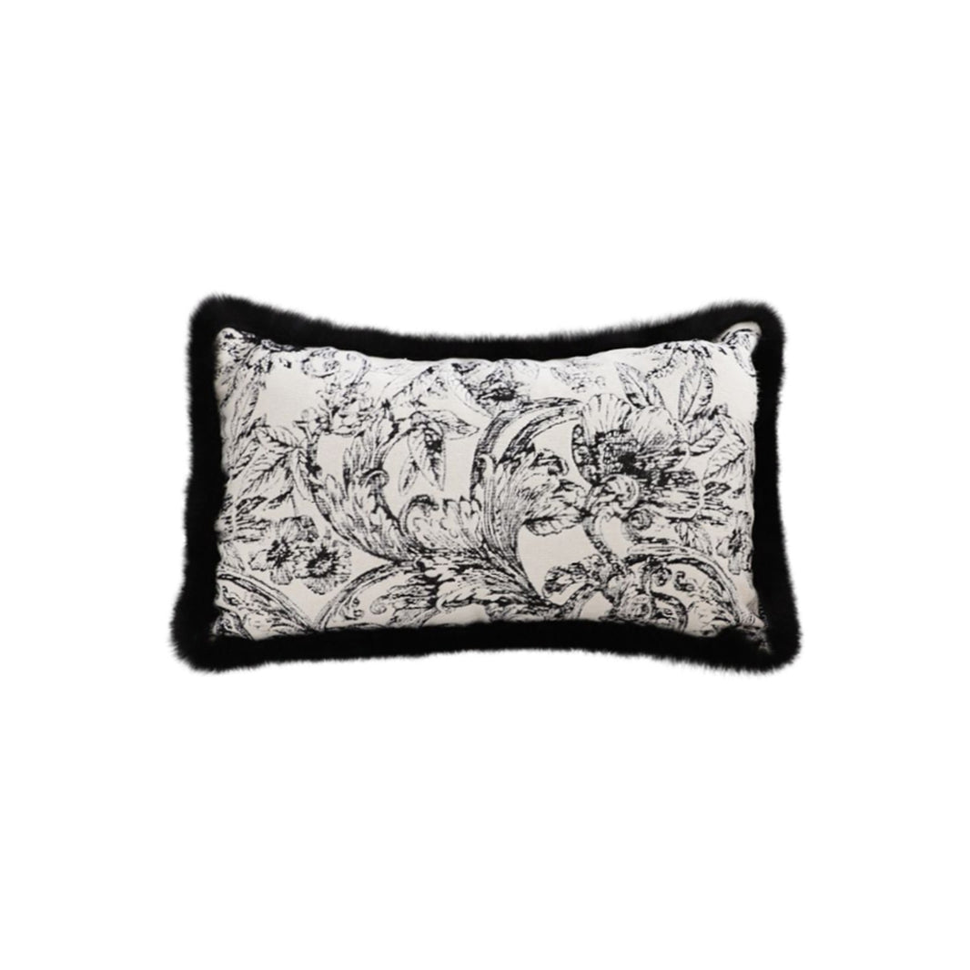 SOGA 35cm Elegant Decorative Luxury Victorian Rose French Embroidery Throw Pillow