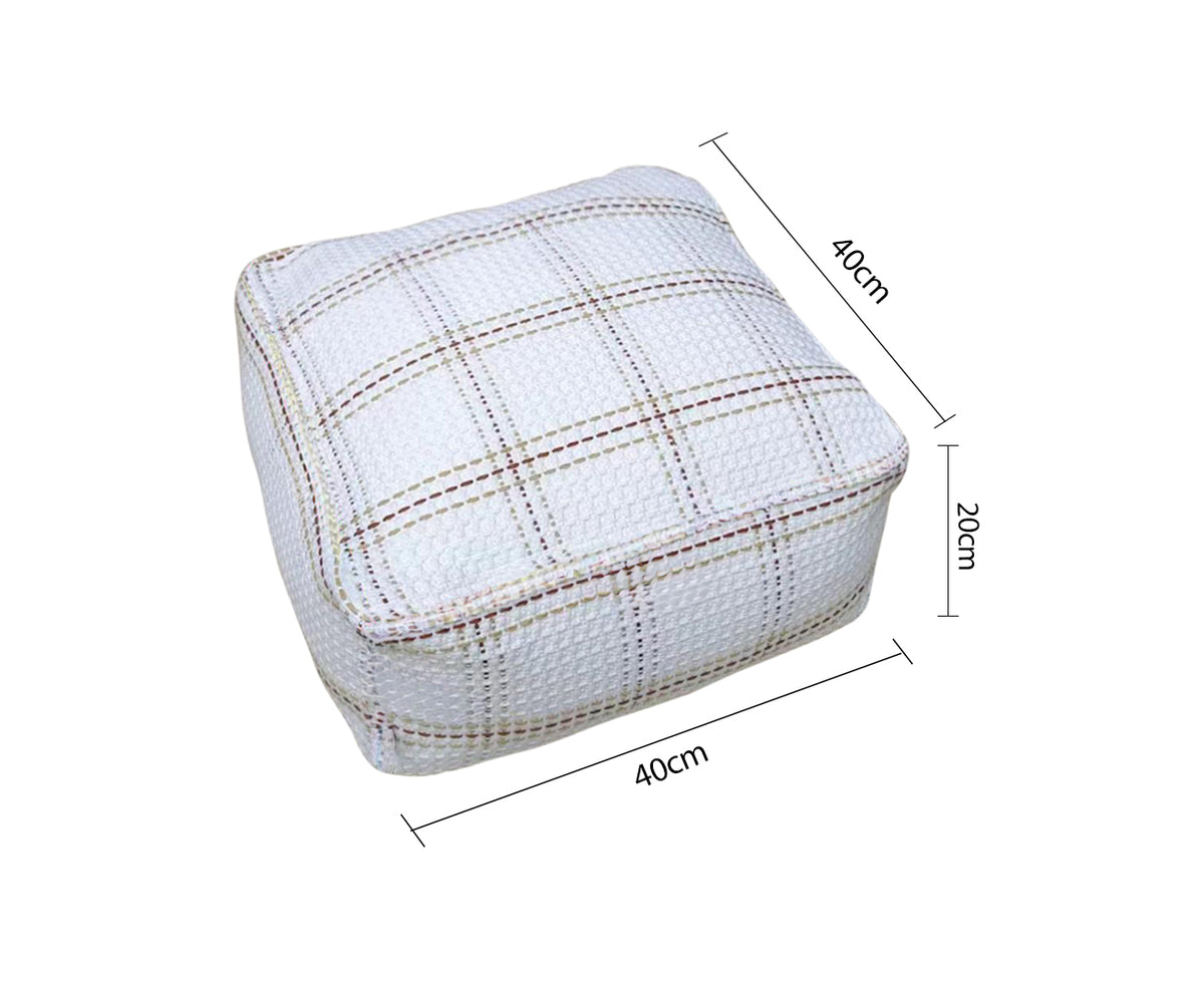 SOGA 50cm Pouf Soft Polyester cotton Pillow with EPP Particle Insert, Home Decor