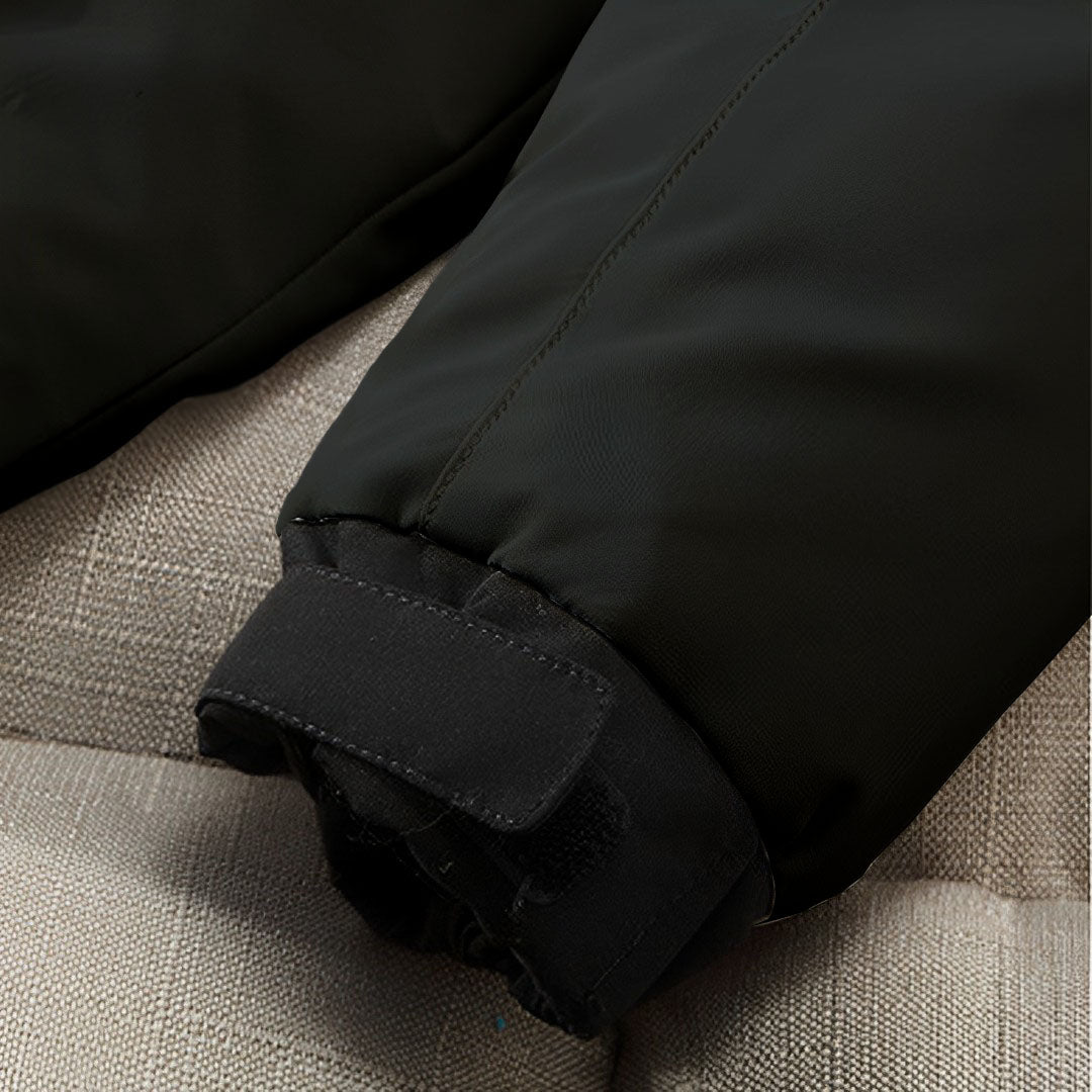 abbee Black Large Winter Fur Hooded Down Jacket Stylish Lightweight Quilted Warm Puffer Coat
