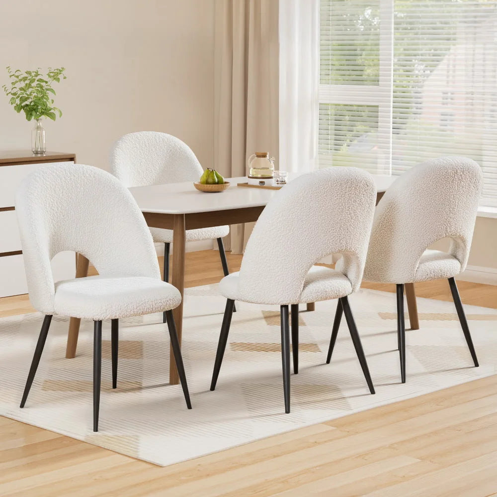 Set of four dining chairs