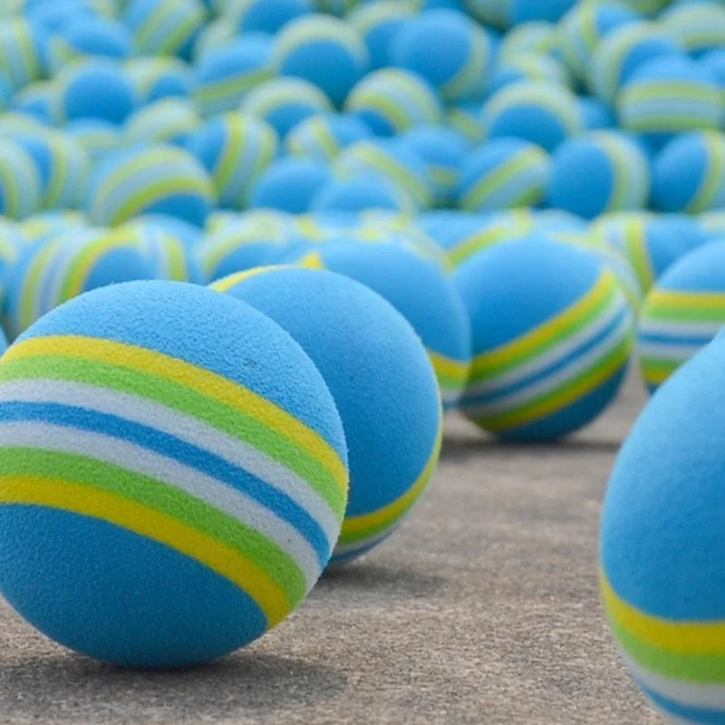 10-pack Blue Sponge Golf Practice Balls for Indoor - Sports