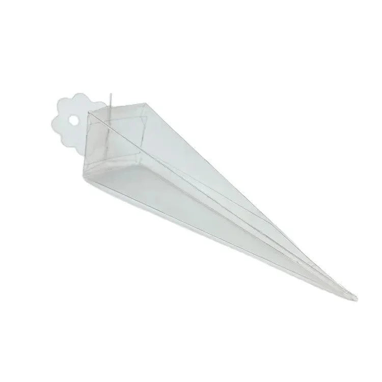 10 Pack of Clear Pyramid Triangle Shaped Small Clear Gift