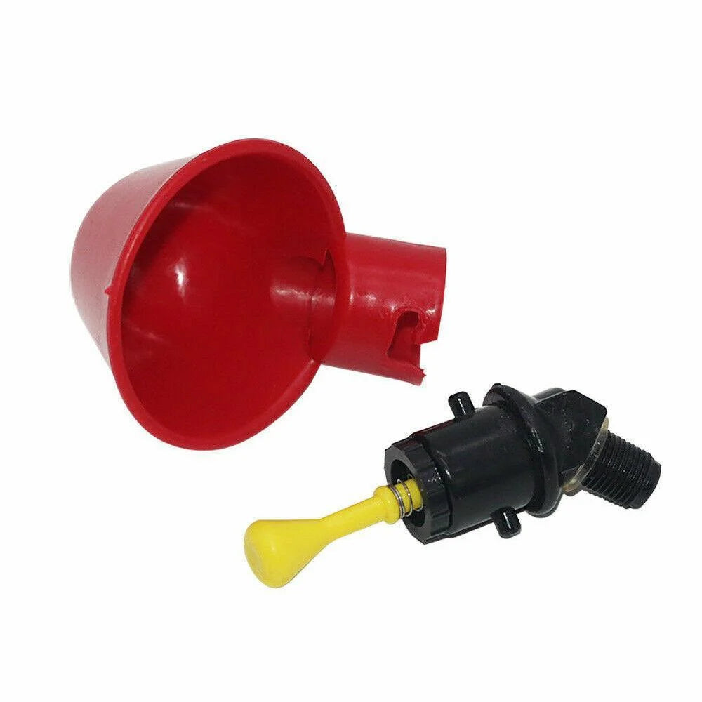 Automatic poultry waterer with handles, panels and accessory pieces