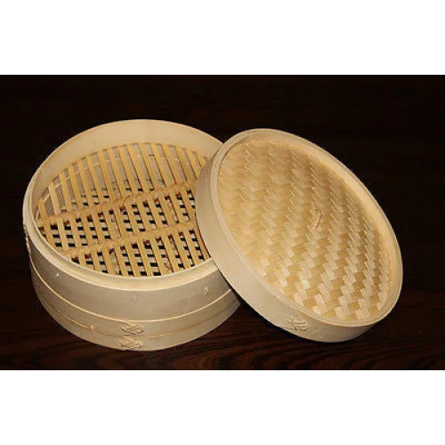 12 Inch Brand New Bamboo Steamer Set-2 Steamer Baskets