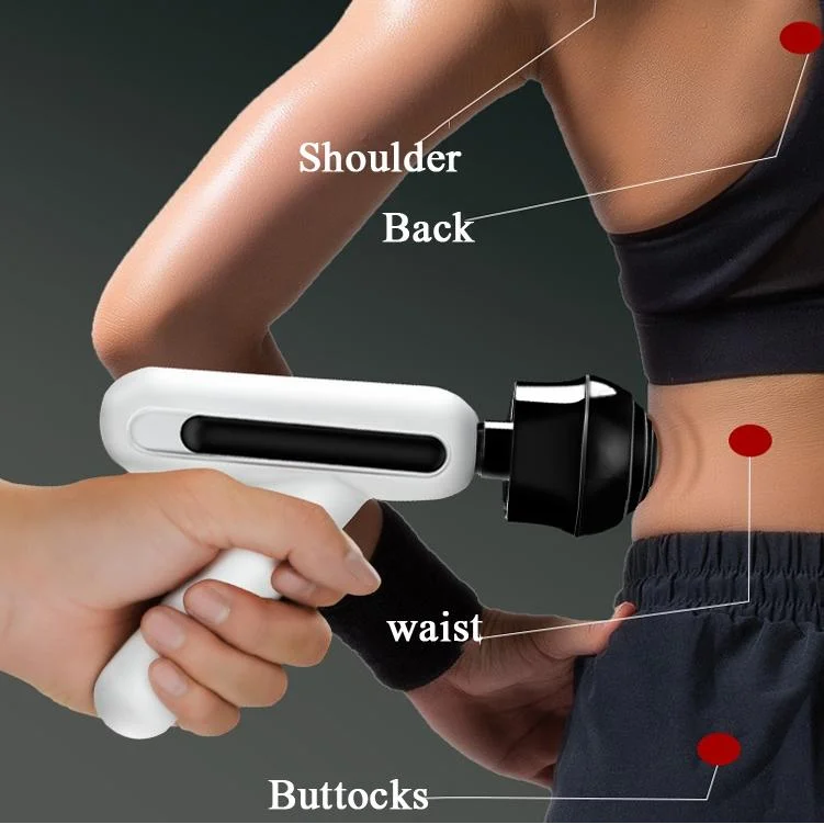 12-Speed Rechargeable Mini Massage Gun With Lcd Touch