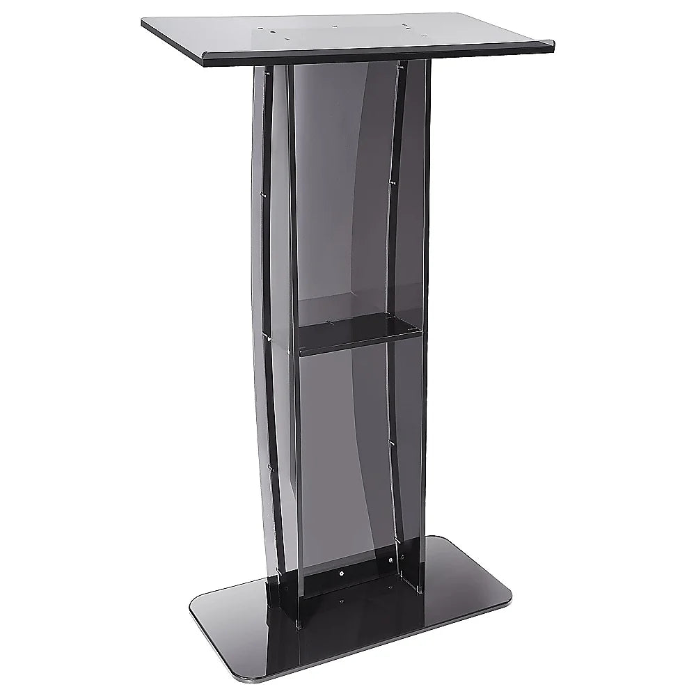 120cm Acrylic Podium Stand Black - Furniture > Office >