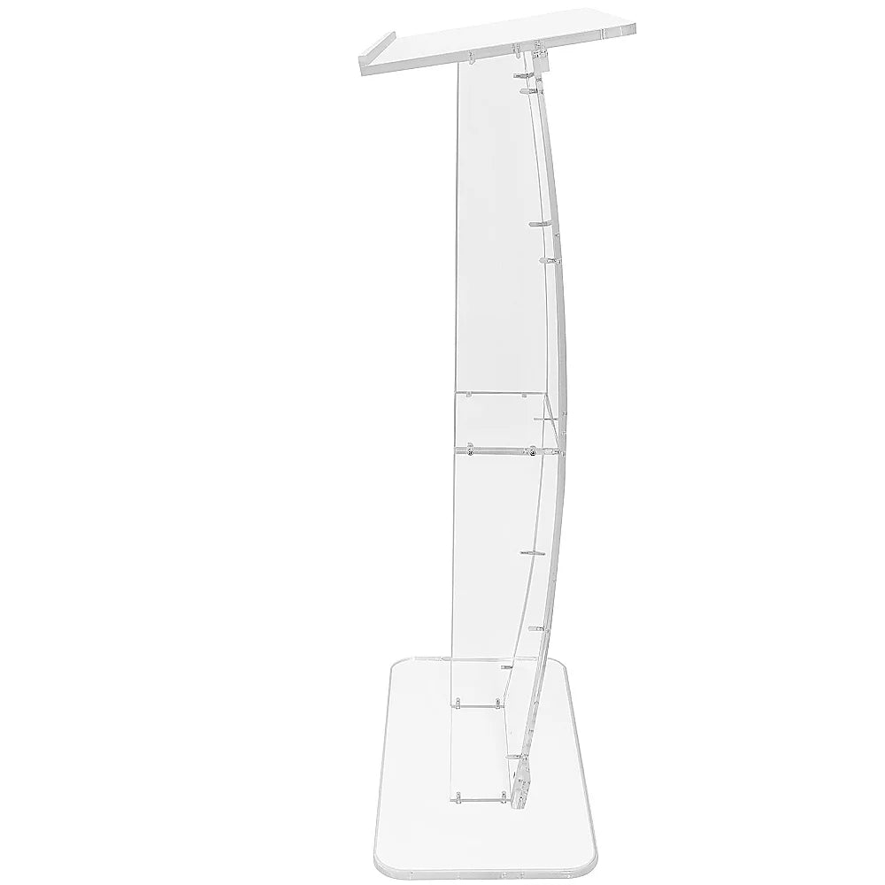 120cm Acrylic Podium Stand Transparent - Furniture > Office