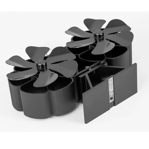12Blade Fan Heat Self-Powered Wood Stove Top Burner