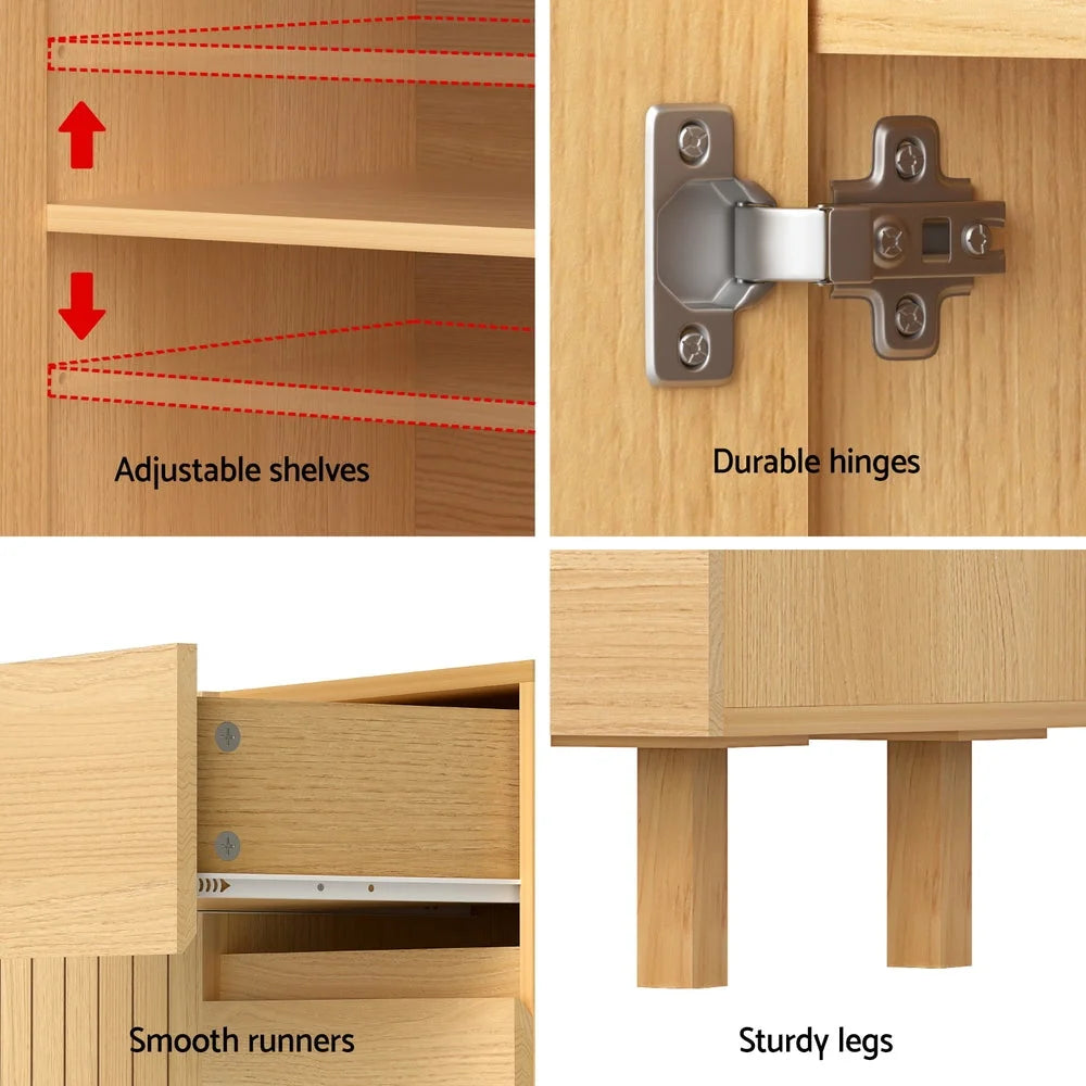 130cm Artiss Buffet Sideboard Cupboard Cabinet Pantry