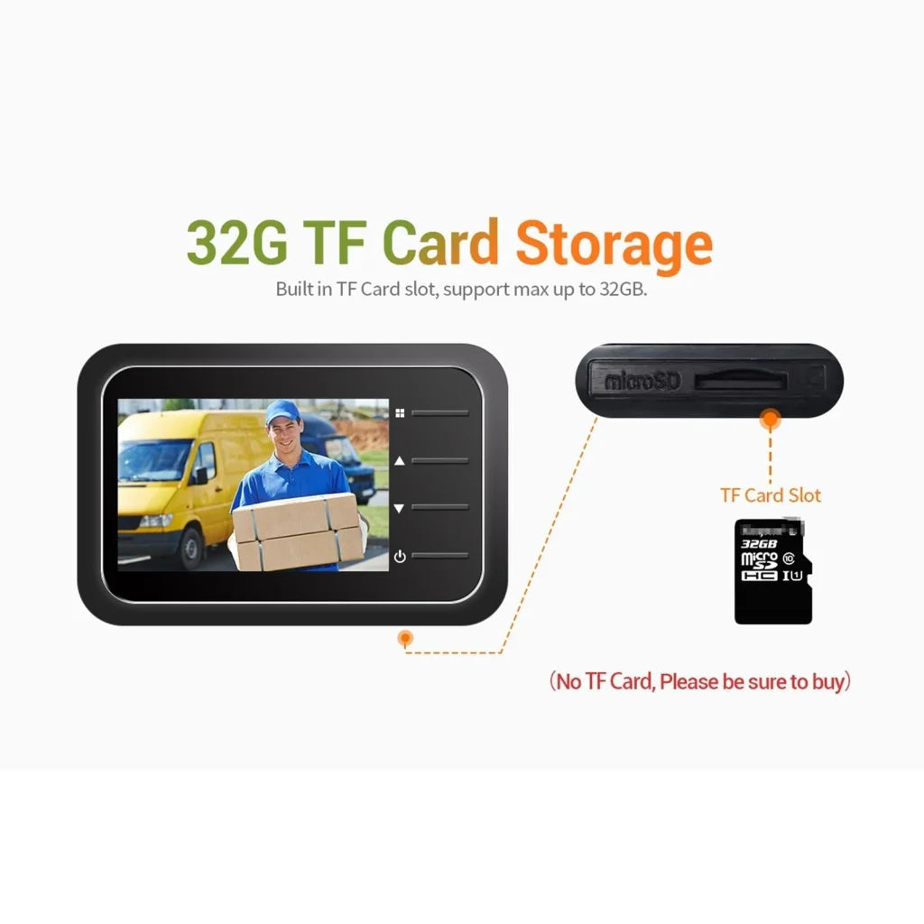 2.4 Digital Door Viewer With Night Vision Tf Card Slot