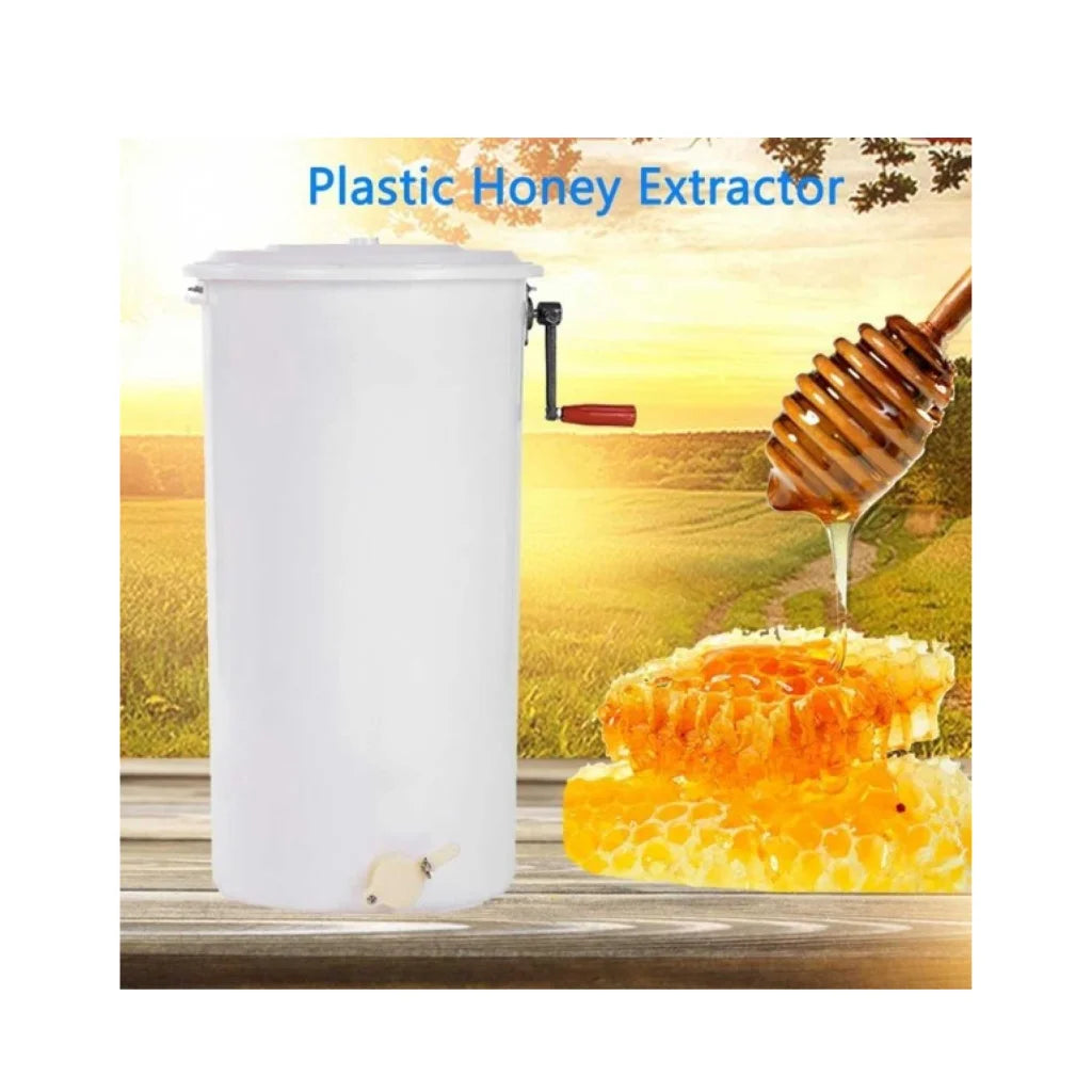 2 Frame Honey Extractor Plastic Two Manual Spinner Crank