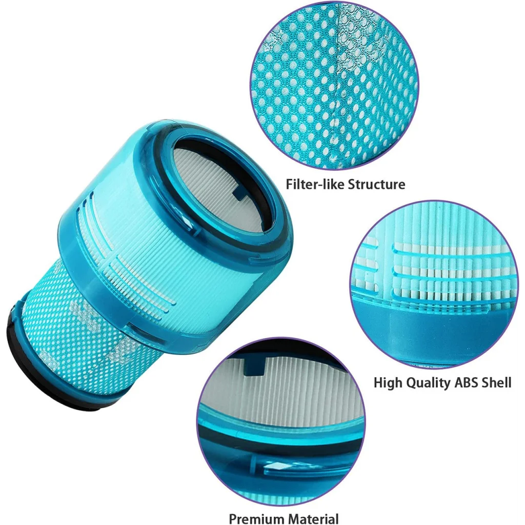Vacuum cleaner filters with hepa dyson detect stick cleaner
