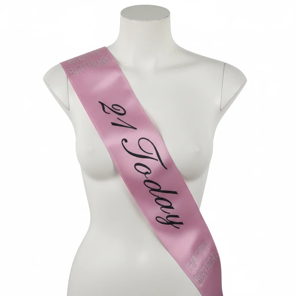 21st Birthday Sash 21 Today! Girls Night Party Costume