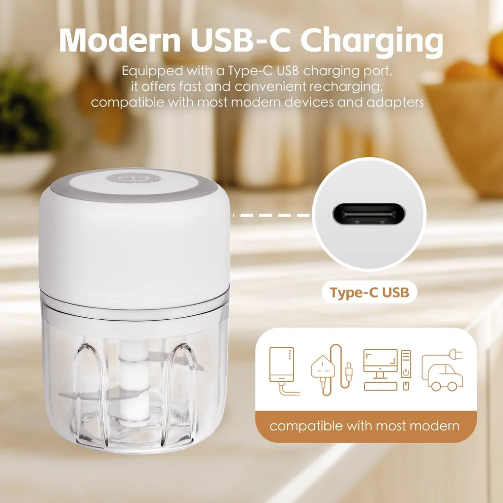 250ml cordless USB rechargeable with handles, panels and accessory pieces