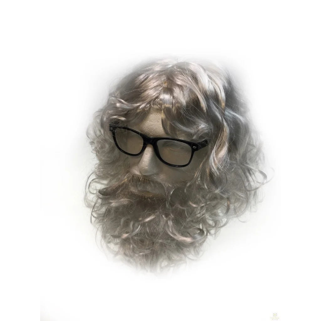 3 in 1 SANTA WIG White Beard Glasses SET Christmas Claus