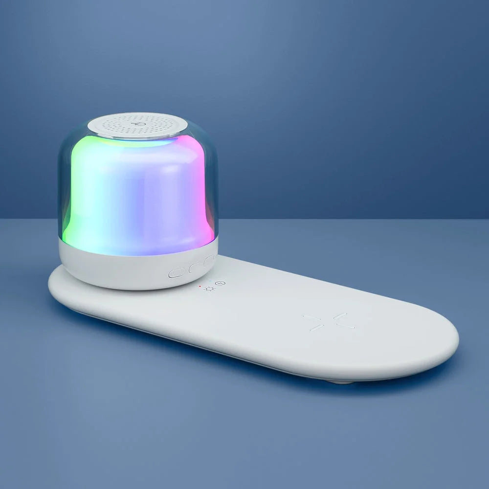 3-in-1 Wireless Charger 15W Fast Charging with RGB Light