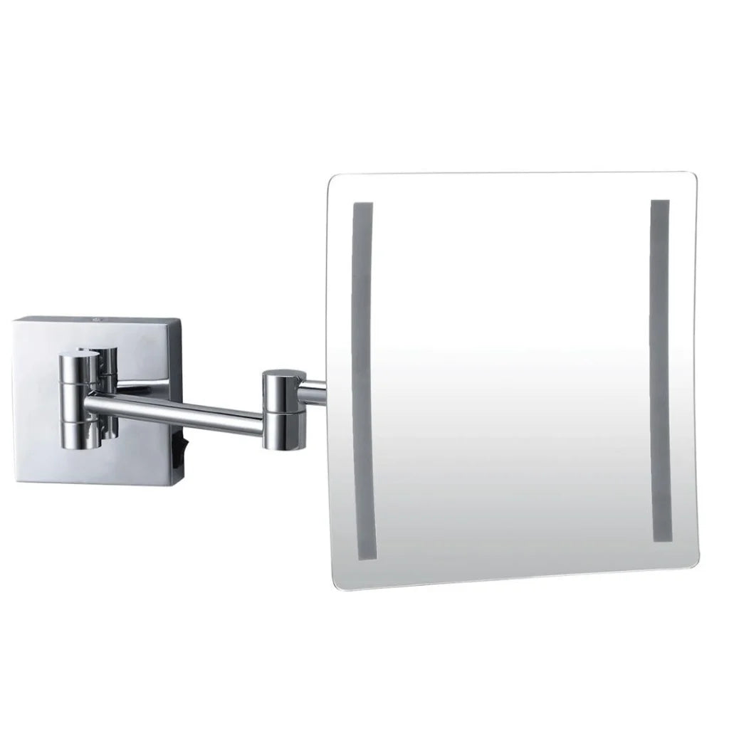 3X LED Magnifying Mirror Wall Mount - Silver - Health &