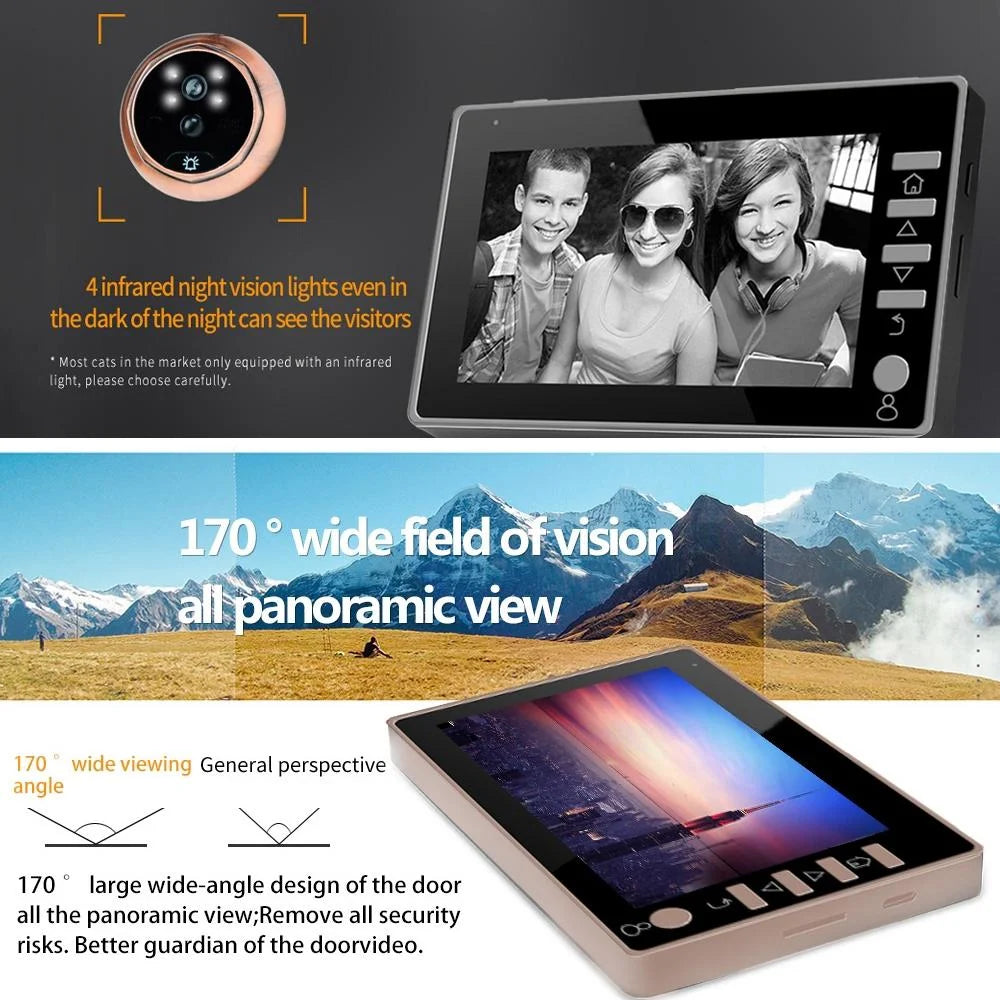 4.5 Screen Security Camera With Night Vision & Motion