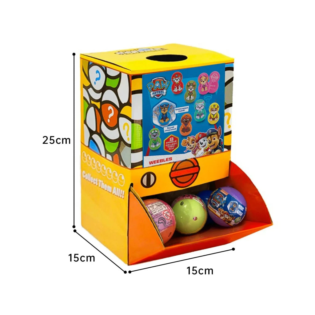 40X Paw Patrol Weebles Dog Toy Capsules 50mm Collectible