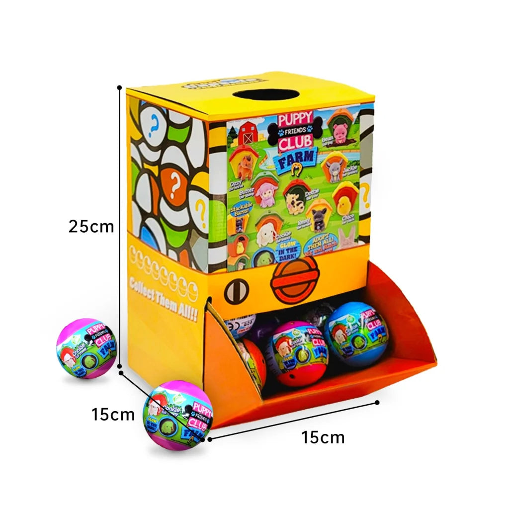 40X Puppy Club Farm Animal Toy Capsules 50mm Collectible