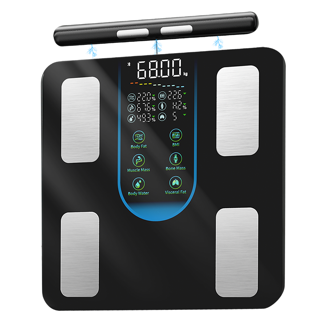 Centra Smart Scale for Body Fat Bathroom Digital Pregnancy BMI Monitor Bluetooth