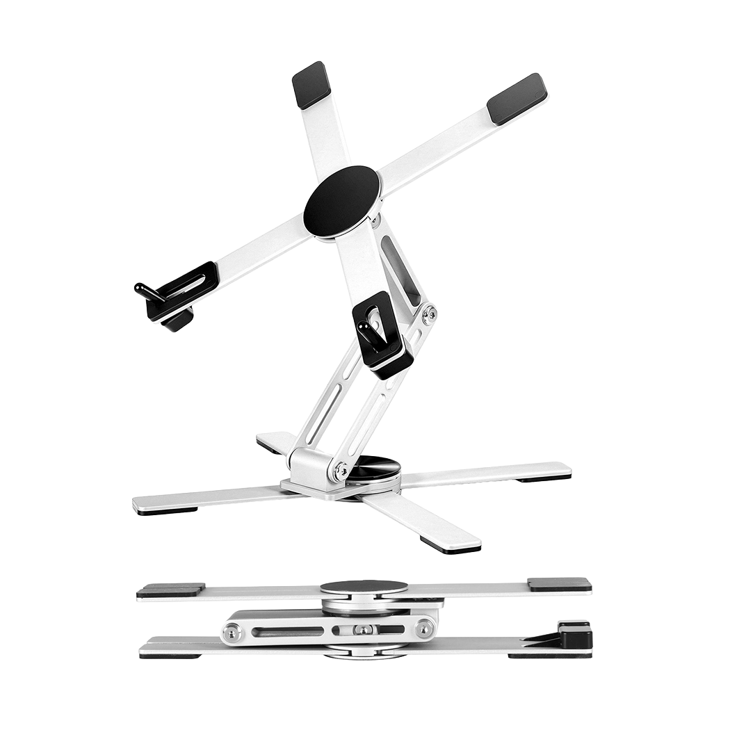 Levede Portable Laptop Stand 360 Rotating Bracket Foldable Aluminum Desk Riser
