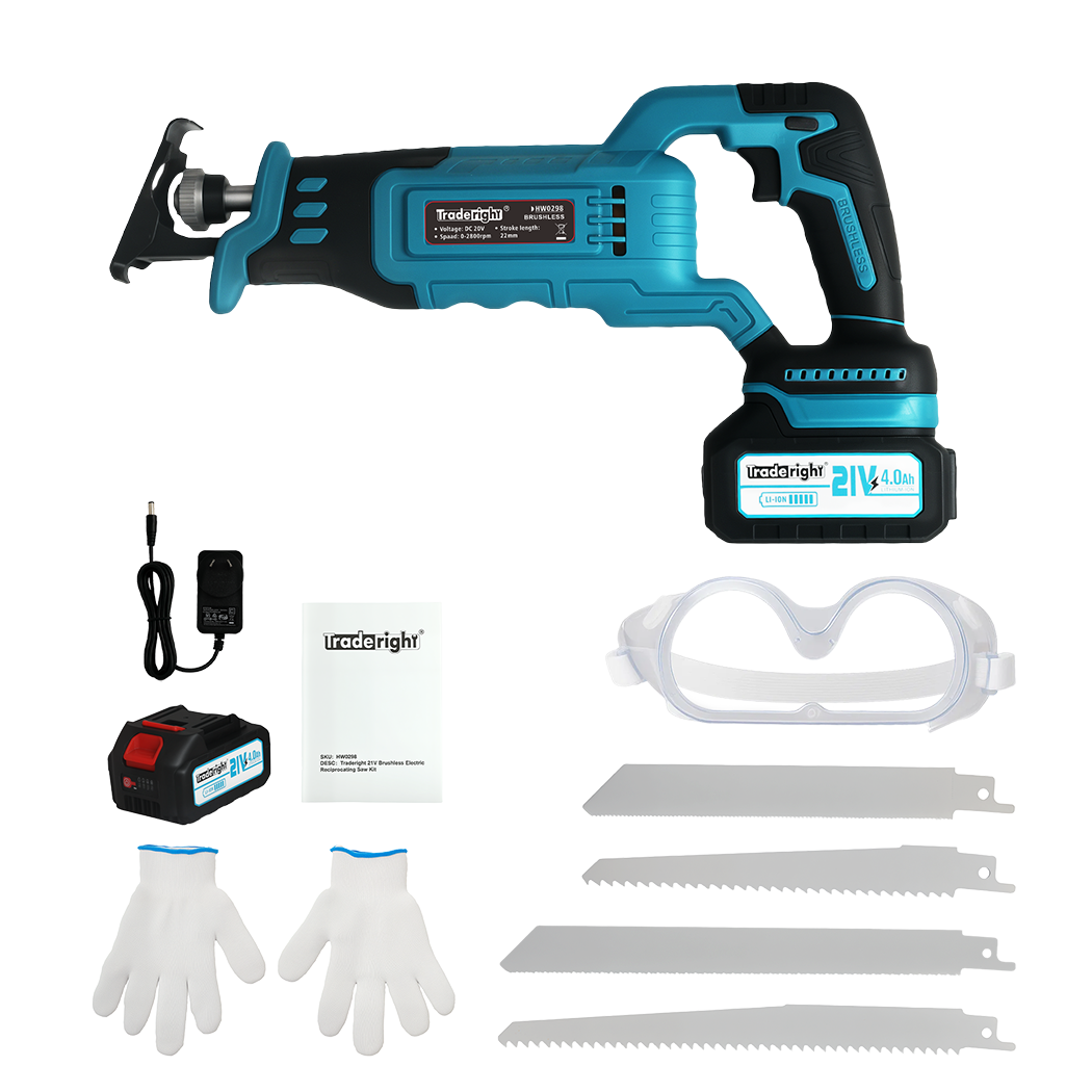 Traderight 21V Cordless Electric Reciprocating Saw Kit