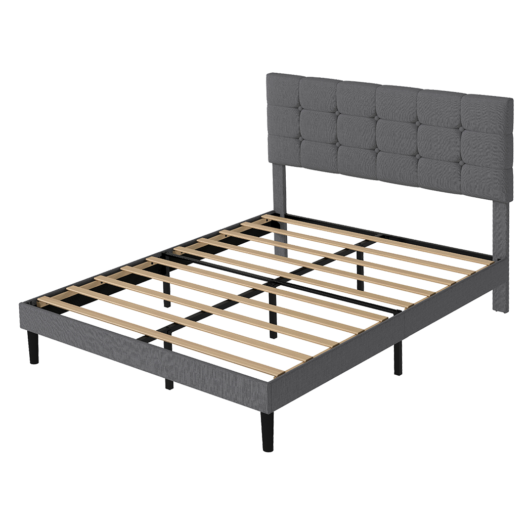 Levede Bed Frame Upholstered Platform Mattress Base Double