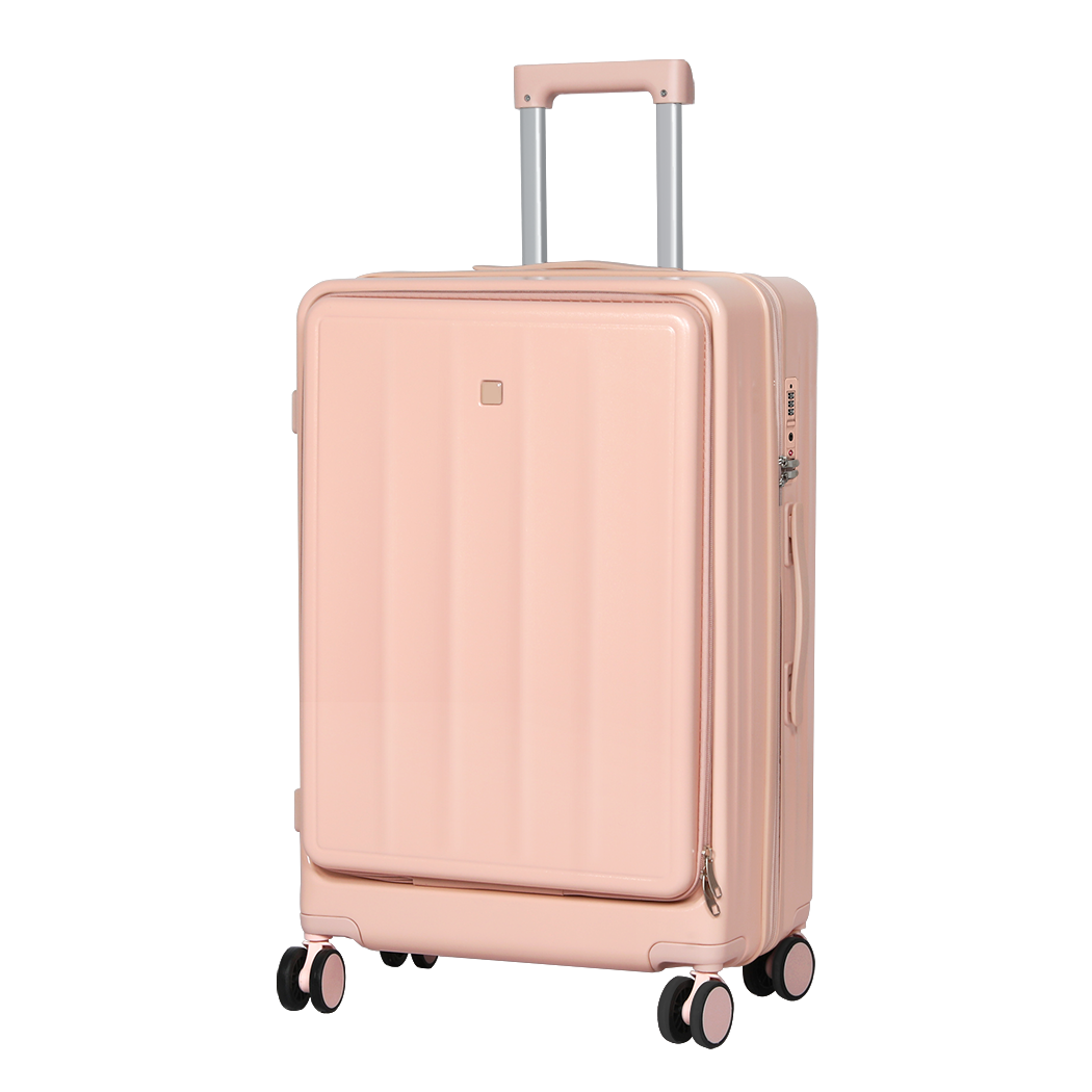 Slimbridge 26" Luggage Trolley Travel Hard Pink