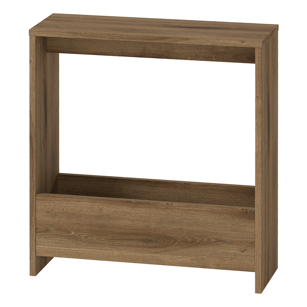 Levede Side Table with Magazine Rack Small End Table