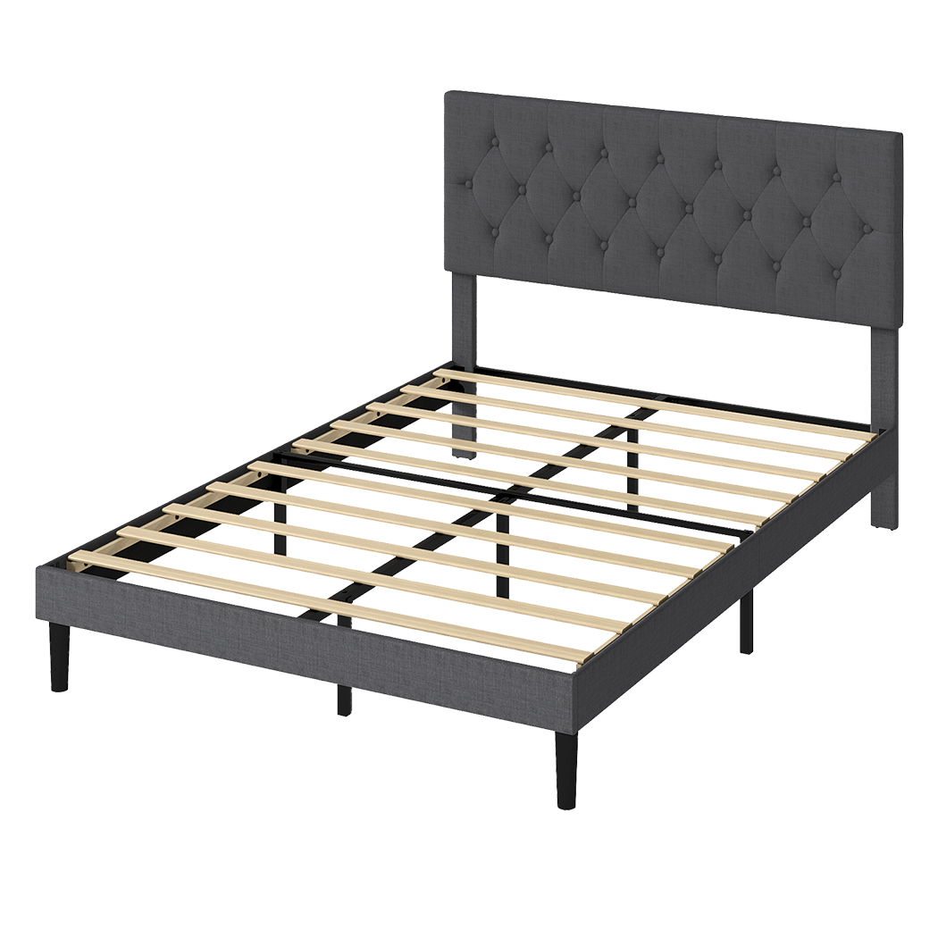 Levede Bed Frame Upholstered Platform Mattress Base Double
