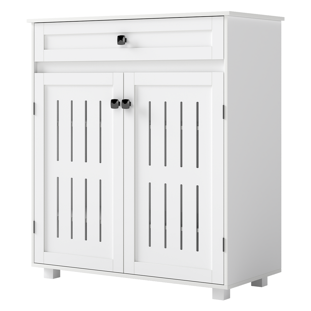 Levede Shoe Cabinet Door Storage Rack Cupboard White
