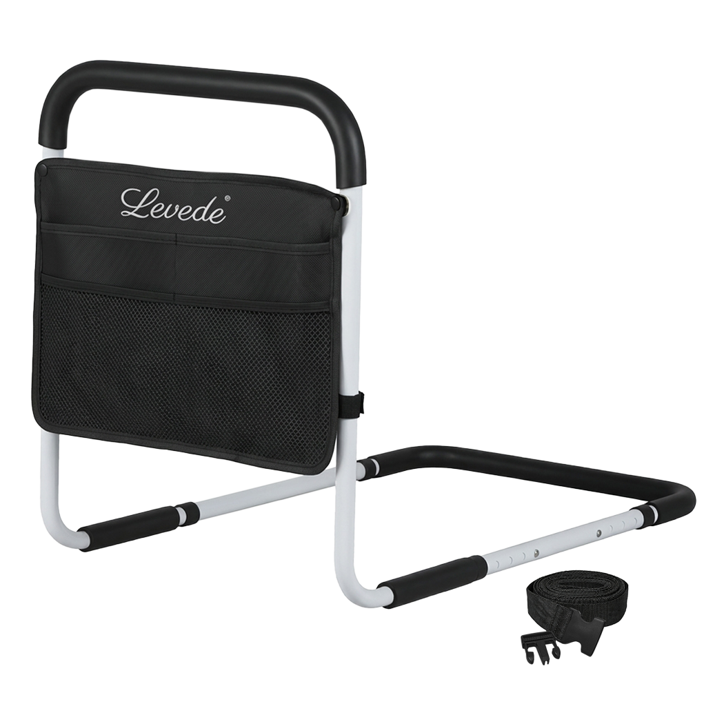 Levede Bed Rail Safety Bed Assist Rail Grab Handrail Adjustable Elderly Antislip