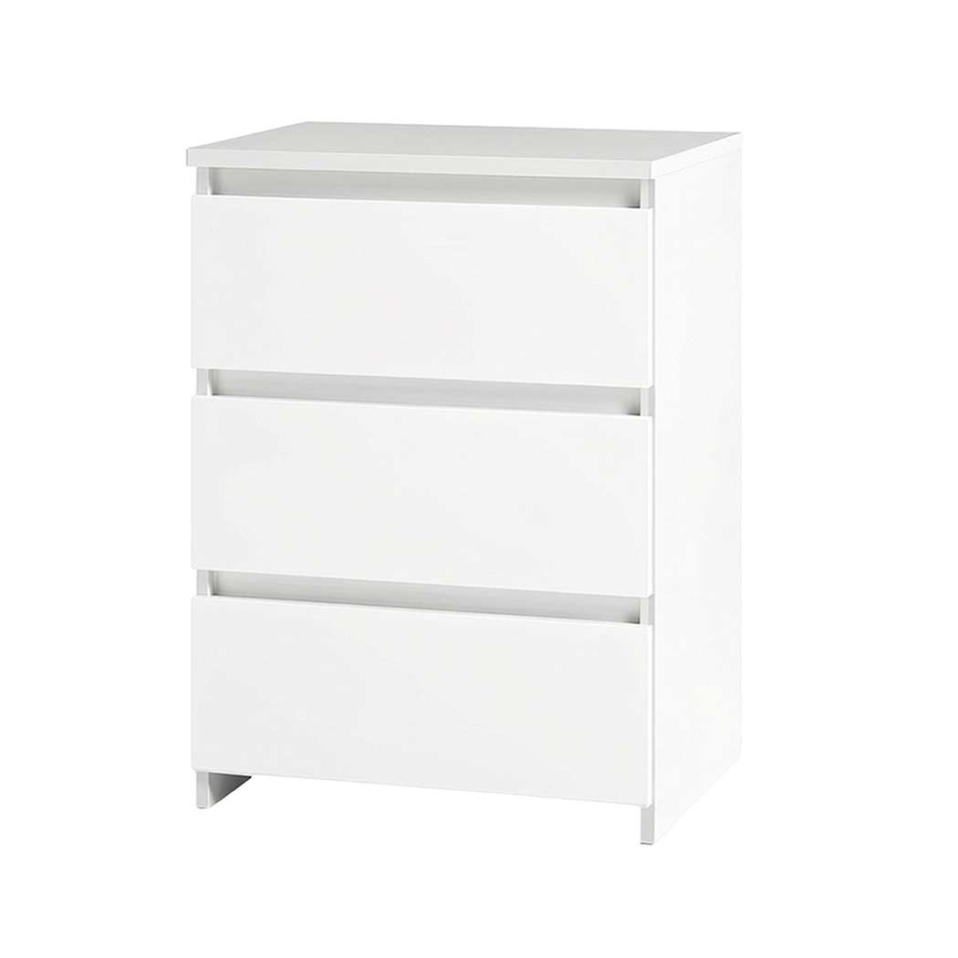 Levede Bedside Table Side Table 3 Drawers Storage Nightstand Bedroom Cabinet