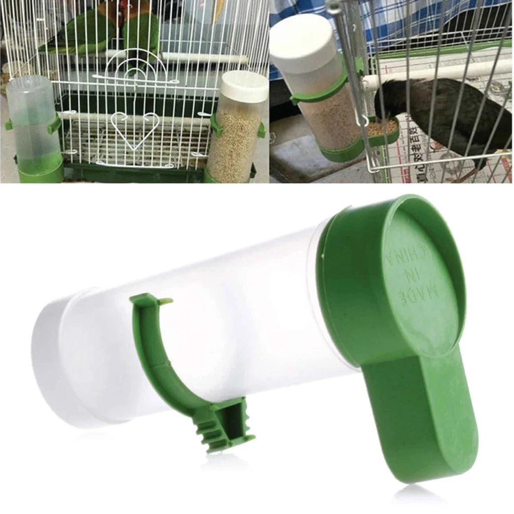 5x Bird Cage Food Dispenser Feeder Automatic Pet Parrot