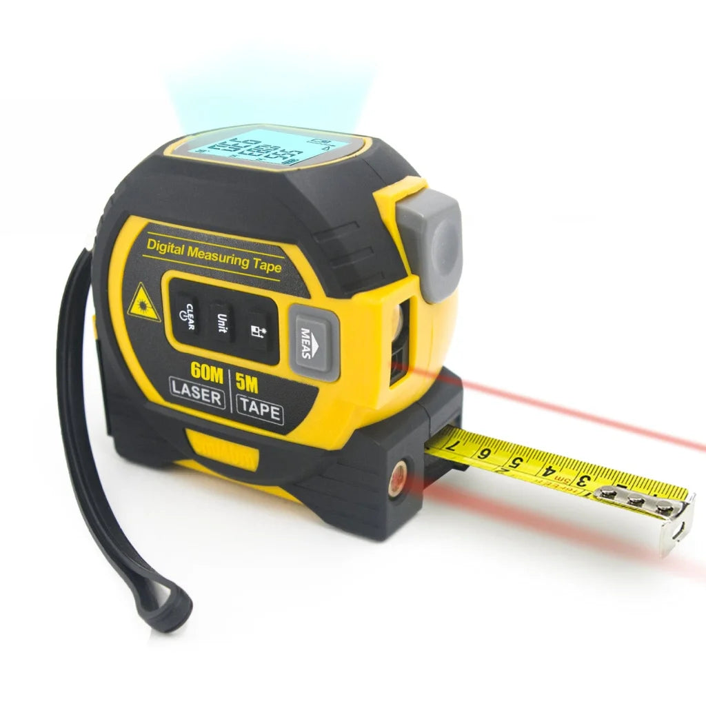 60m Laser Measure Cross line Level 5m Tape