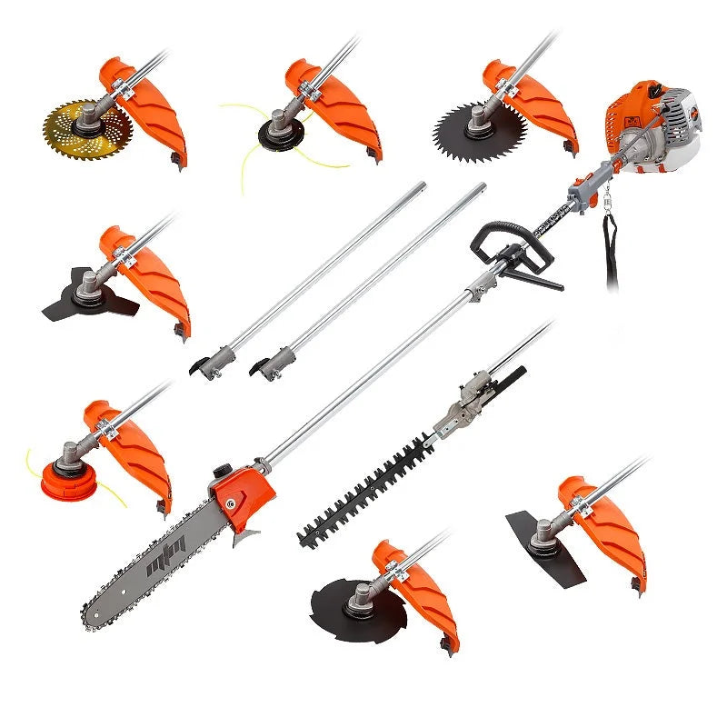 62CC Pole Chainsaw Hedge Trimmer Saw Brush Cutter Whipper