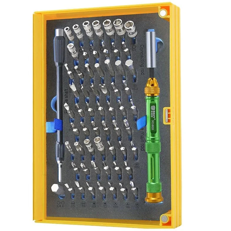 63-Piece Magnetic Screwdriver Set By Best Bst - Professional Bit Driver Kit-1915197383948505088