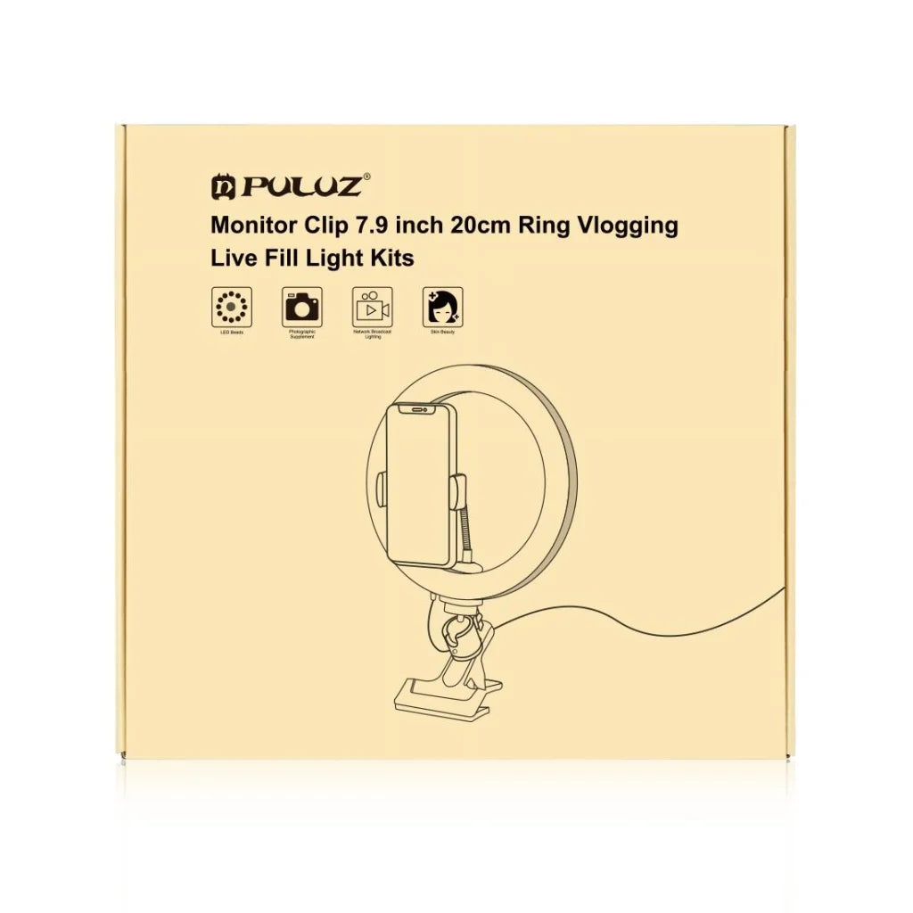 7.9 Ring Selfie Light with Dual Colour Led for Vlogging &