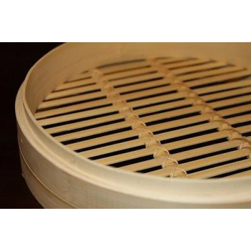 7 Inch Bamboo Steamer Set-2 Steamer Baskets With 1 Lid