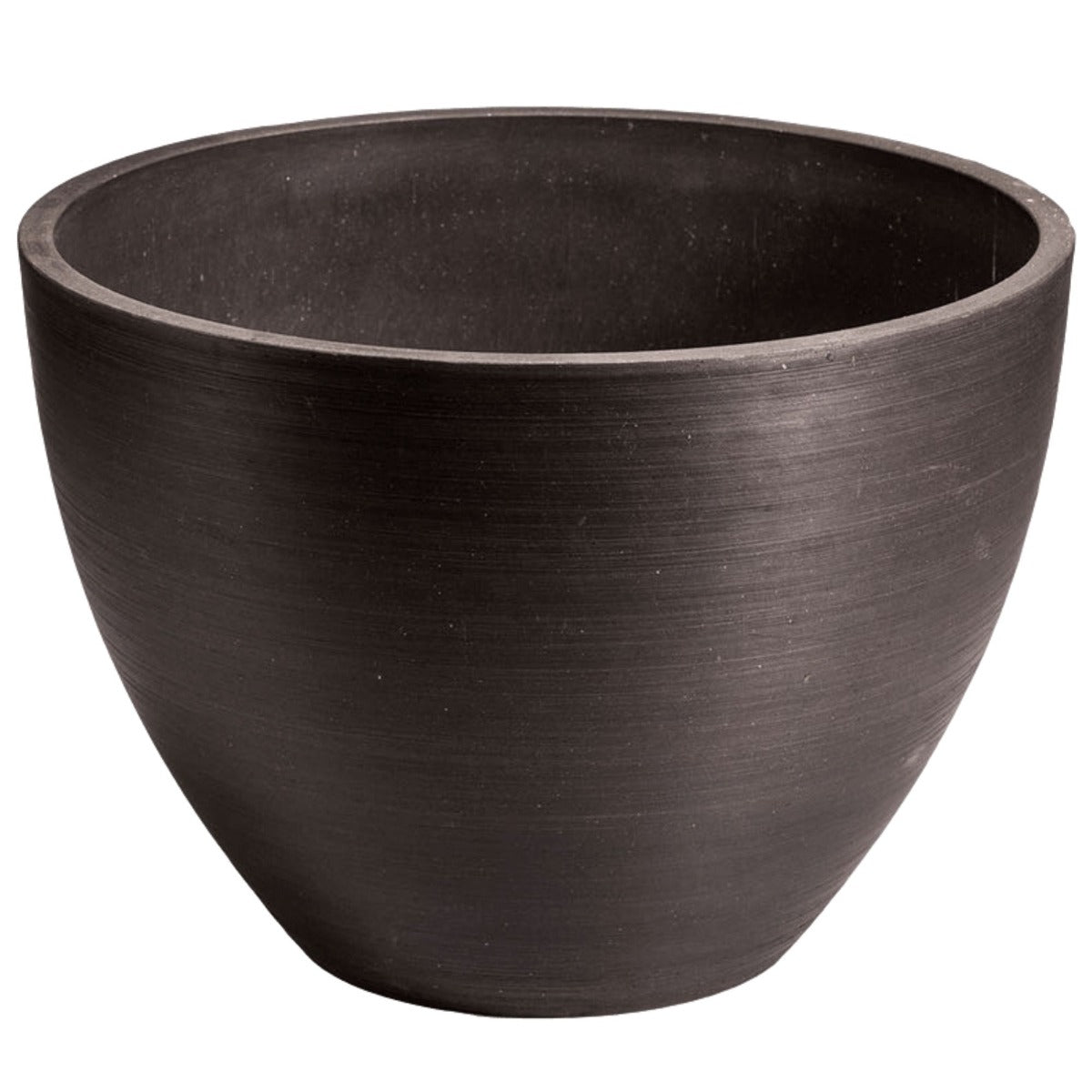 Polished Black Planter Bowl - 30cm