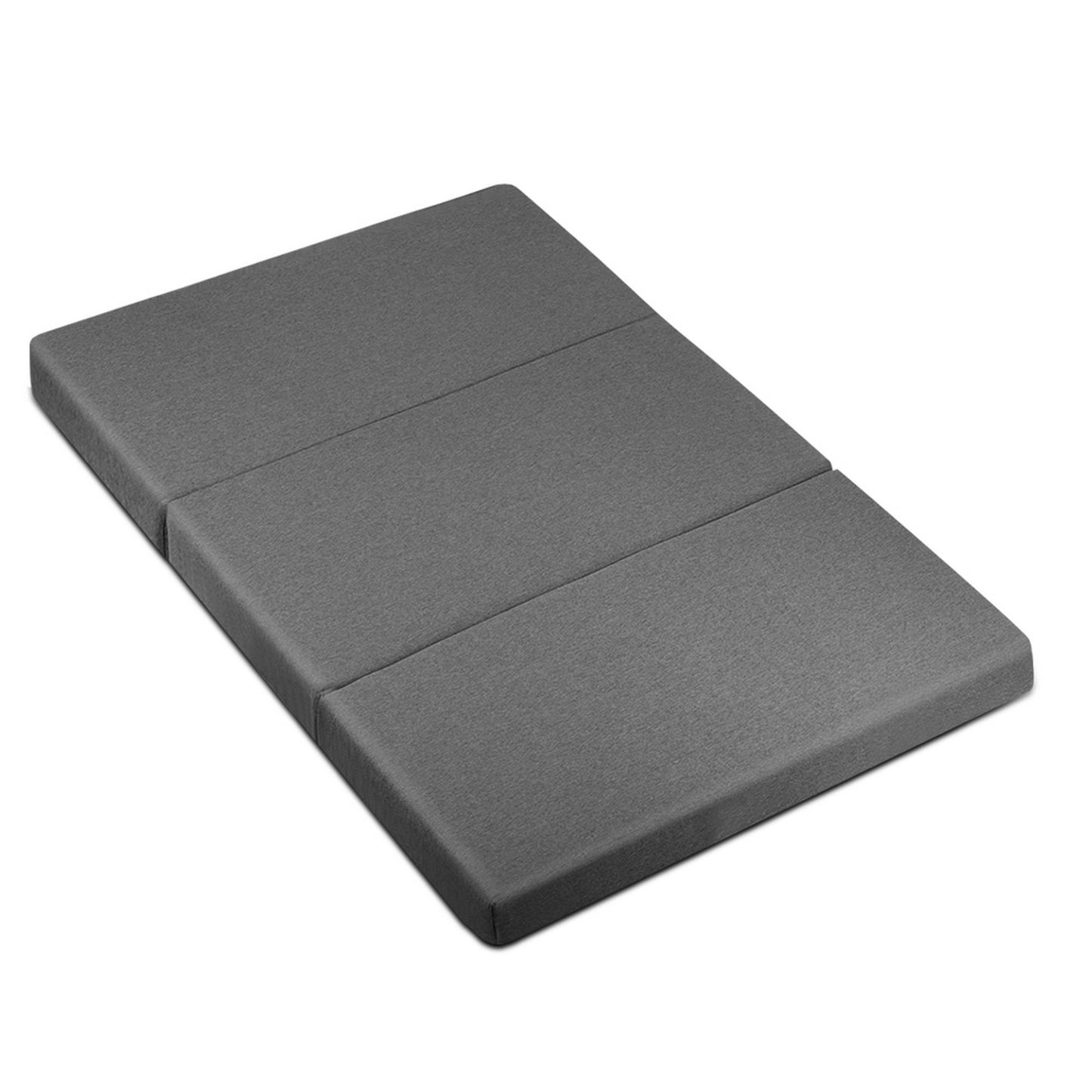 Folding Foam Mattress Portable Bed Mat Bedding Double Size - Dark Grey