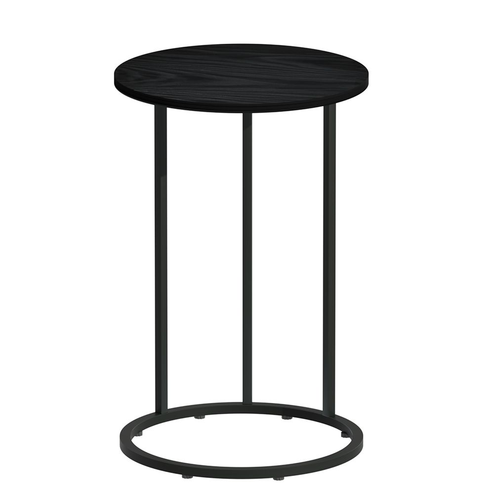 Coffee Table Side Table Round - Black Martha