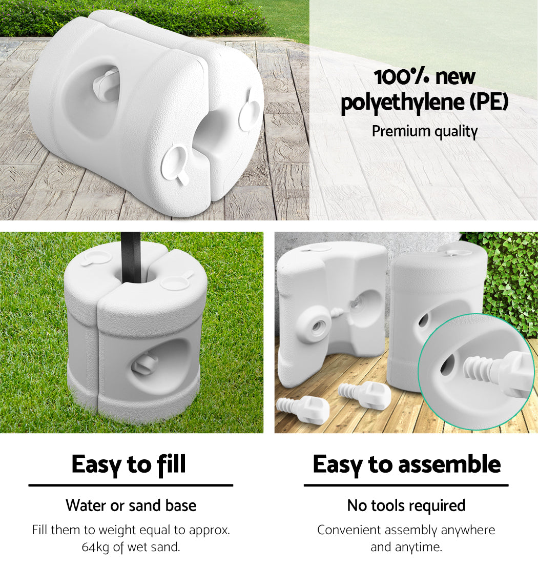 Gazebo Pop-Up Marquee 3x3 Outdoor Wedding Base Pod Kit - White