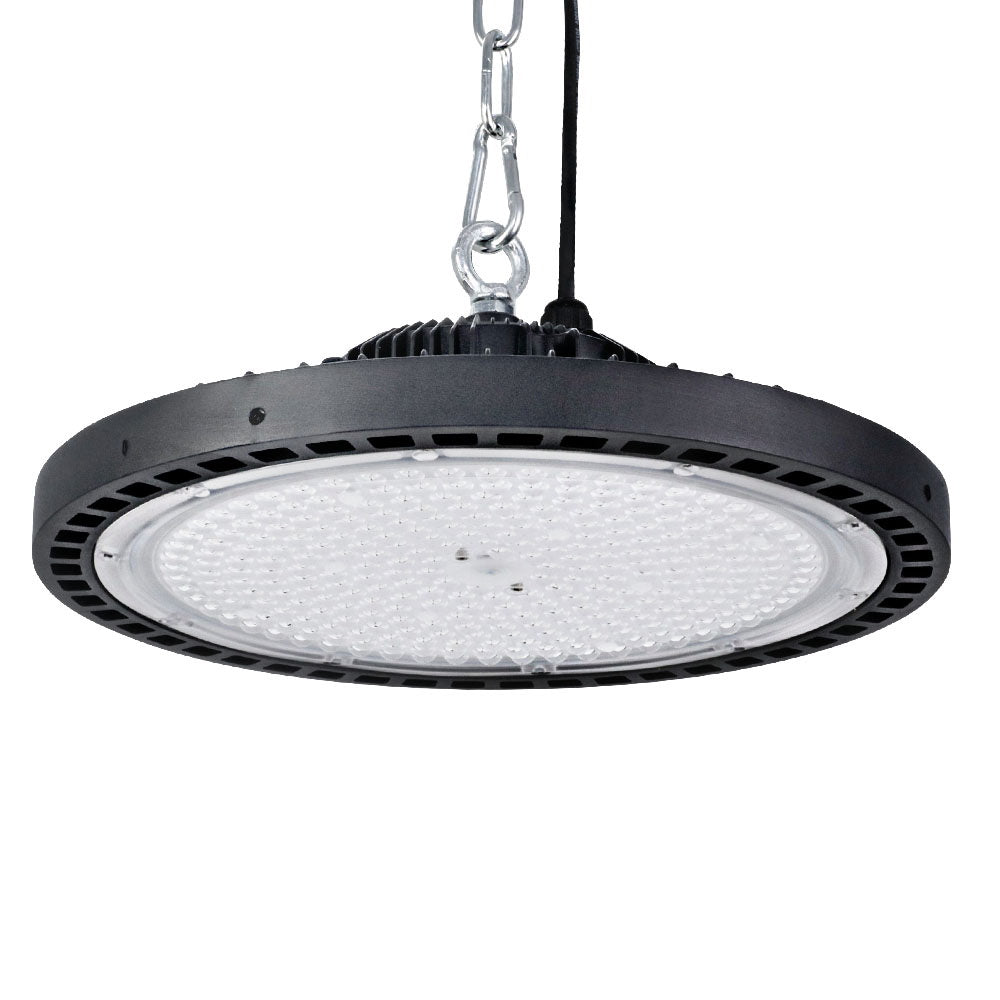 LED High Bay Light 200W Industrial Workshop Warehouse Gym - Black