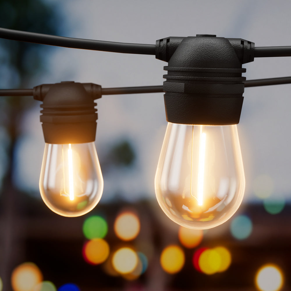 Solar Festoon Lights 59m Outdoor LED String Light Christmas Party