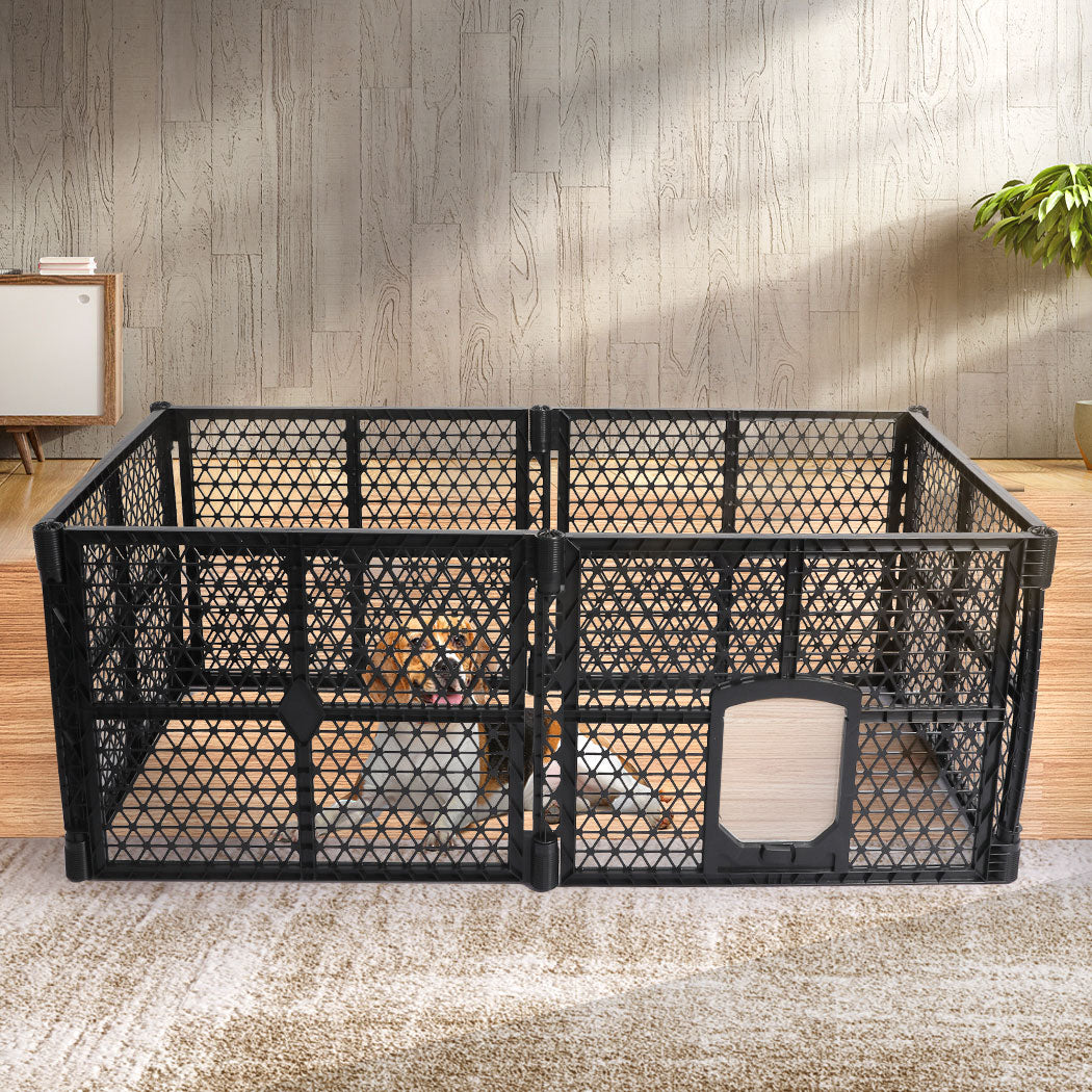 PaWz Pet Playpen Folding Dog Plastic M Medium
