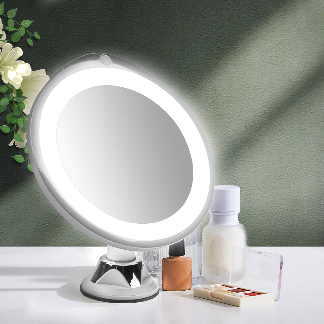 10x Magnifying Makeup LED Mirror 360 Dgree