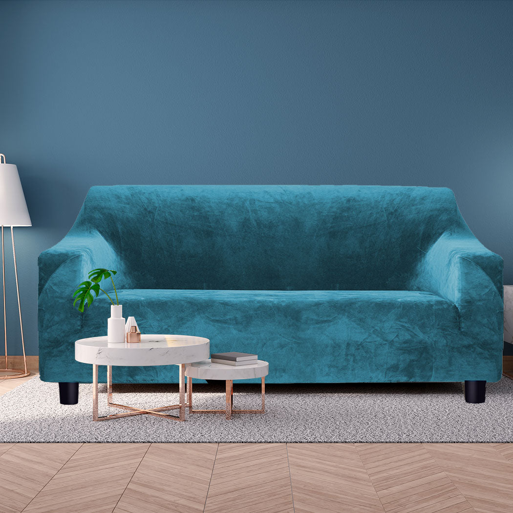 Marlow Sofa Covers 3 Seater High Stretch Green Agate Green