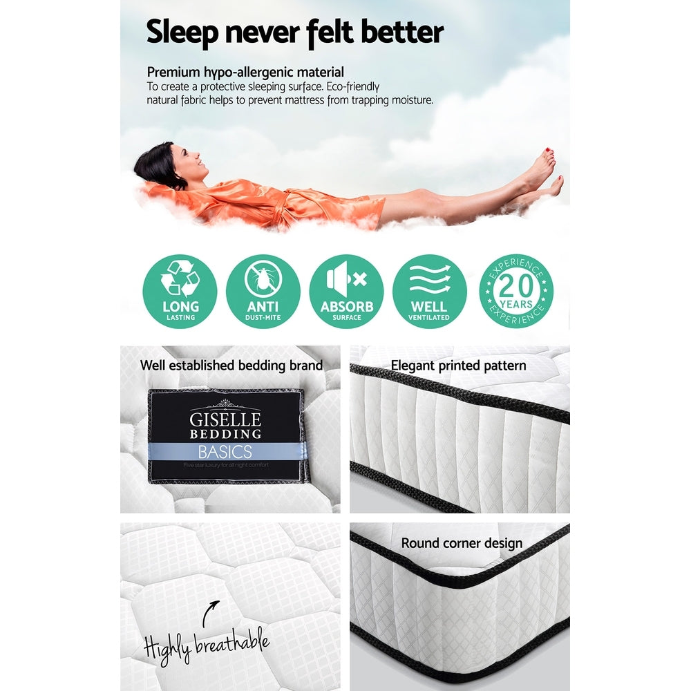 Pocket Spring Mattress 21cm, Double (Peyton)